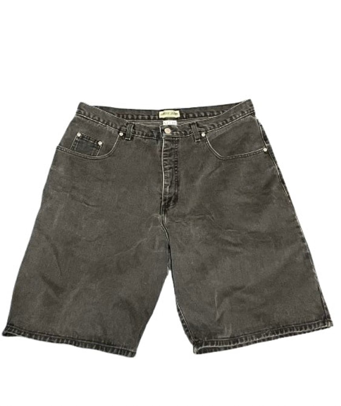 90s guess usa made 흑청 데님 숏츠 상품이미지2