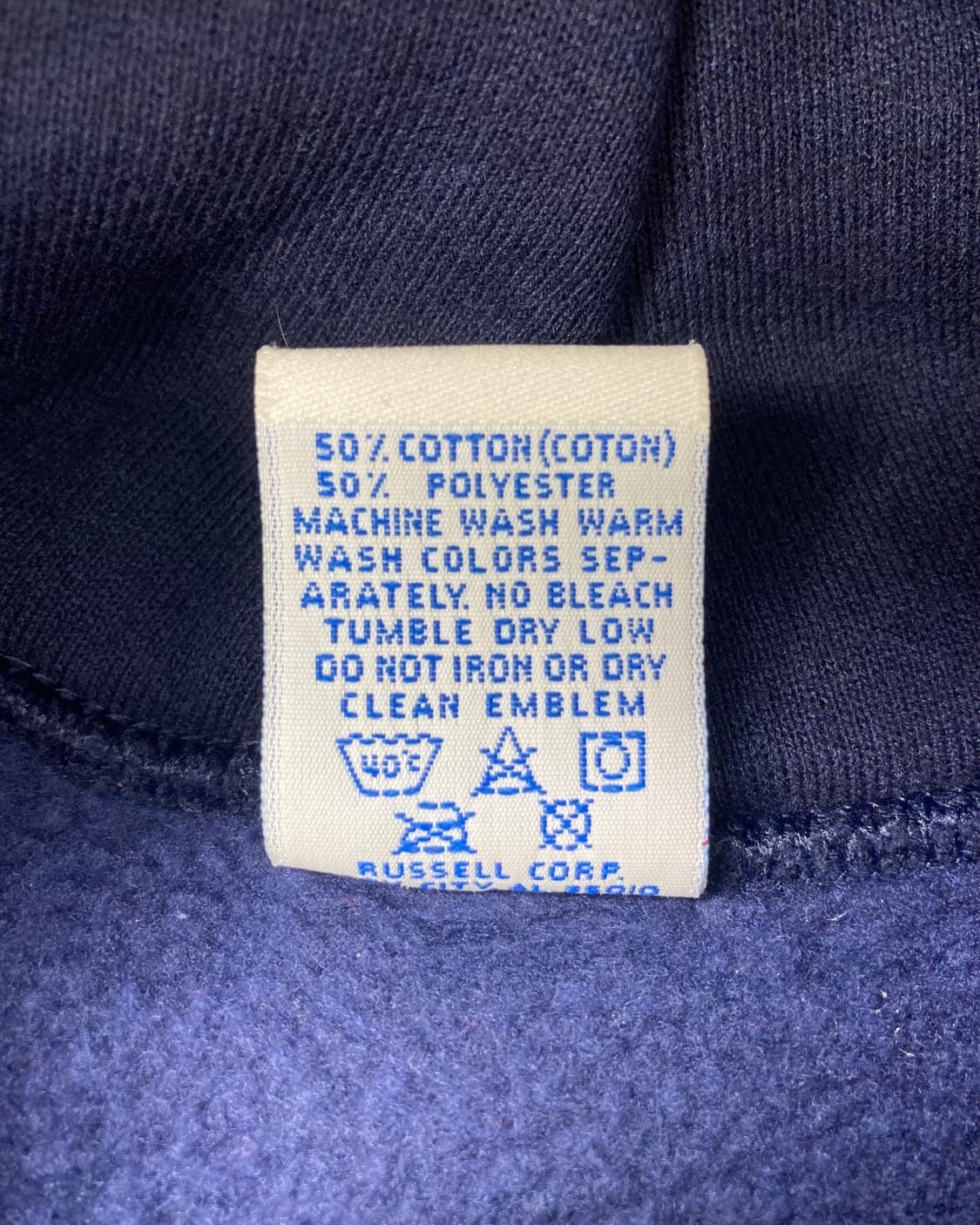 90s Russell Hoodie (navy) 상품이미지4