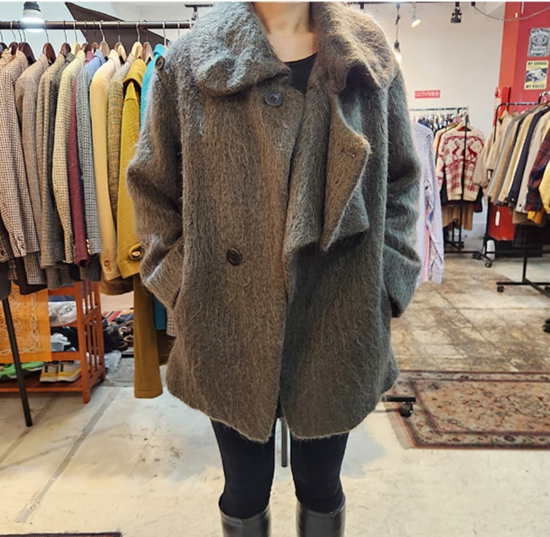 일본판 KAMISHIMA CHINAMI카미시마 치나미 도톰한 모헤어 자켓 상품이미지3