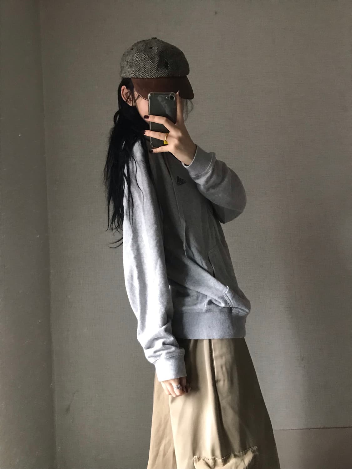 아디다스 그레이 농구 후드집업 상품이미지4