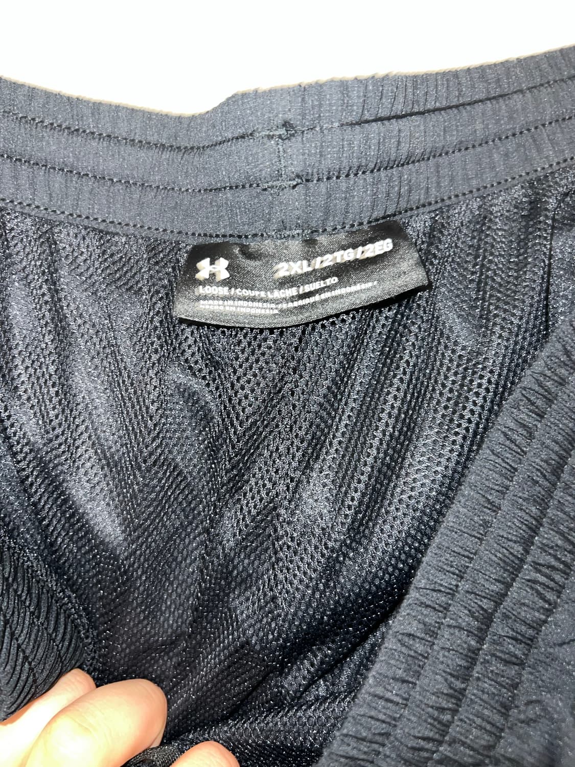 언더아머 블랙 메쉬 트레이닝 바지 xxxl 상품이미지3