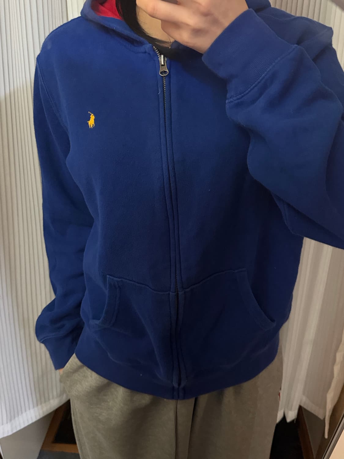 폴로 랄프로렌 블루 후드집업 xl 상품이미지1