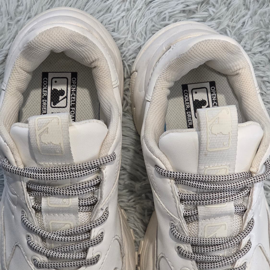 6w-20:MLB 청키로우 뉴욕양키스 화이트 MLB23cm-키높이5cm 상품이미지6