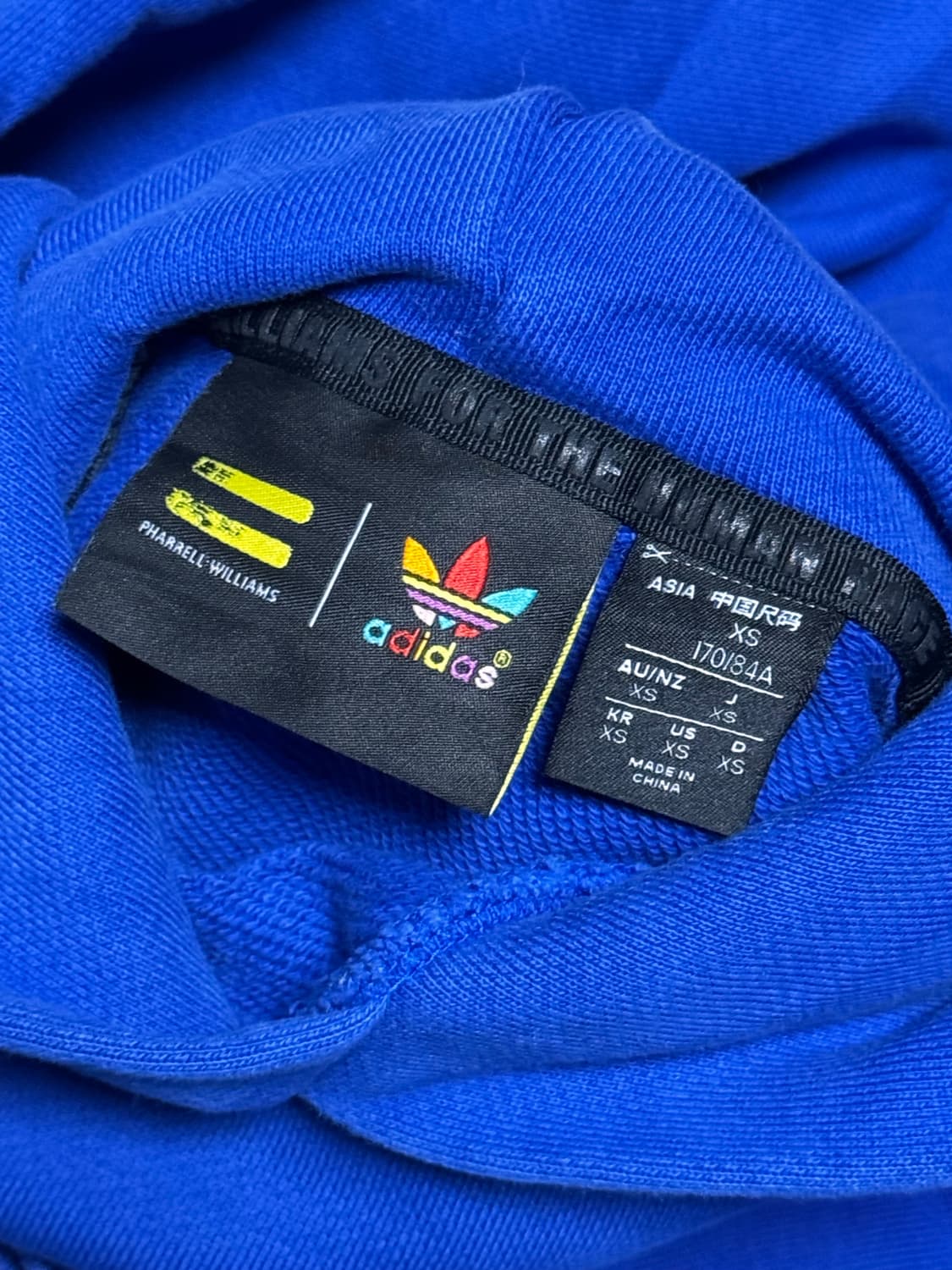 아디다스X퍼렐 윌리엄스 휴먼레이스 콜라보 후드 티셔츠 상품이미지7