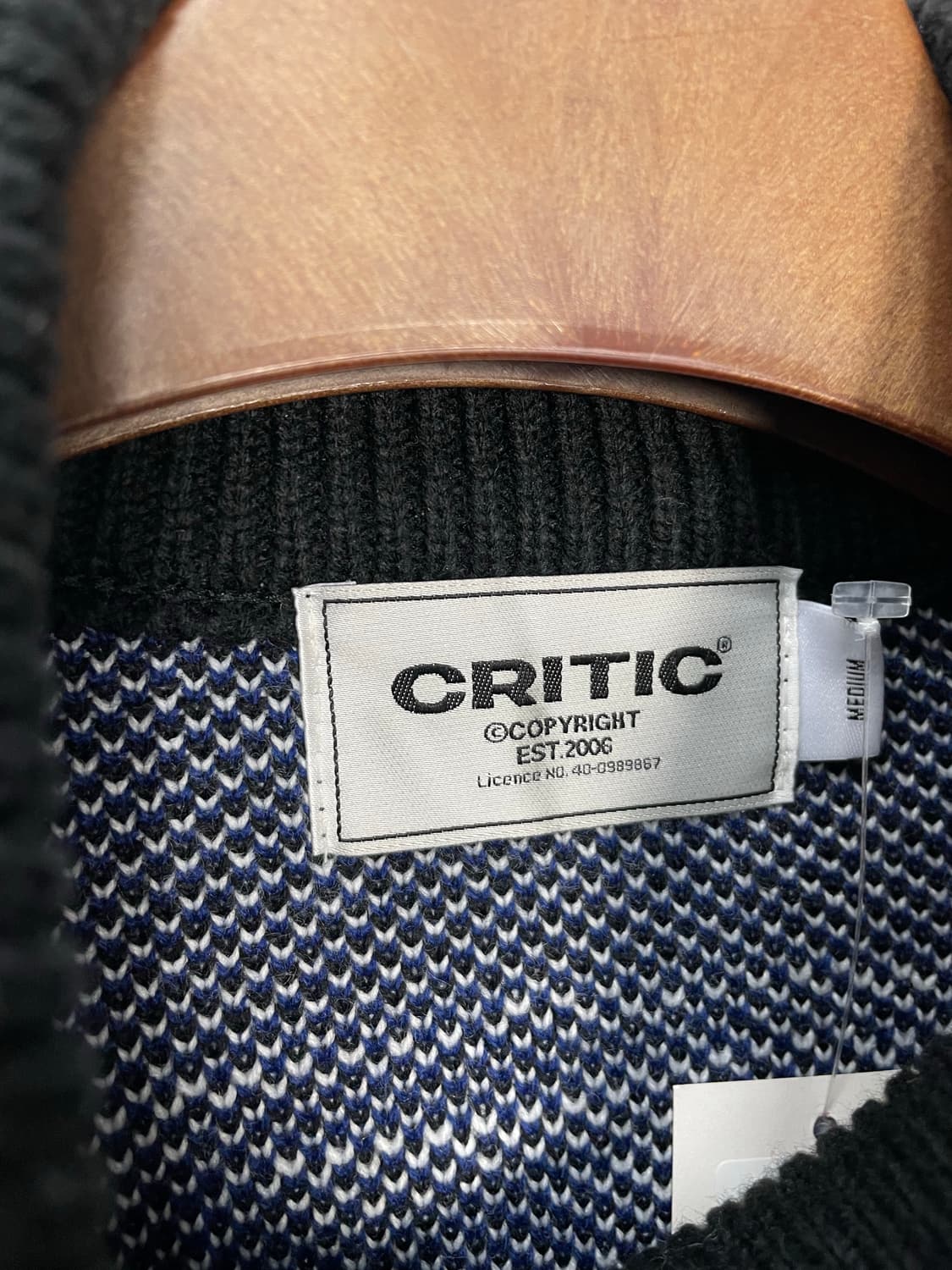 크리틱 레이싱 니트 집업 H1201 상품이미지7