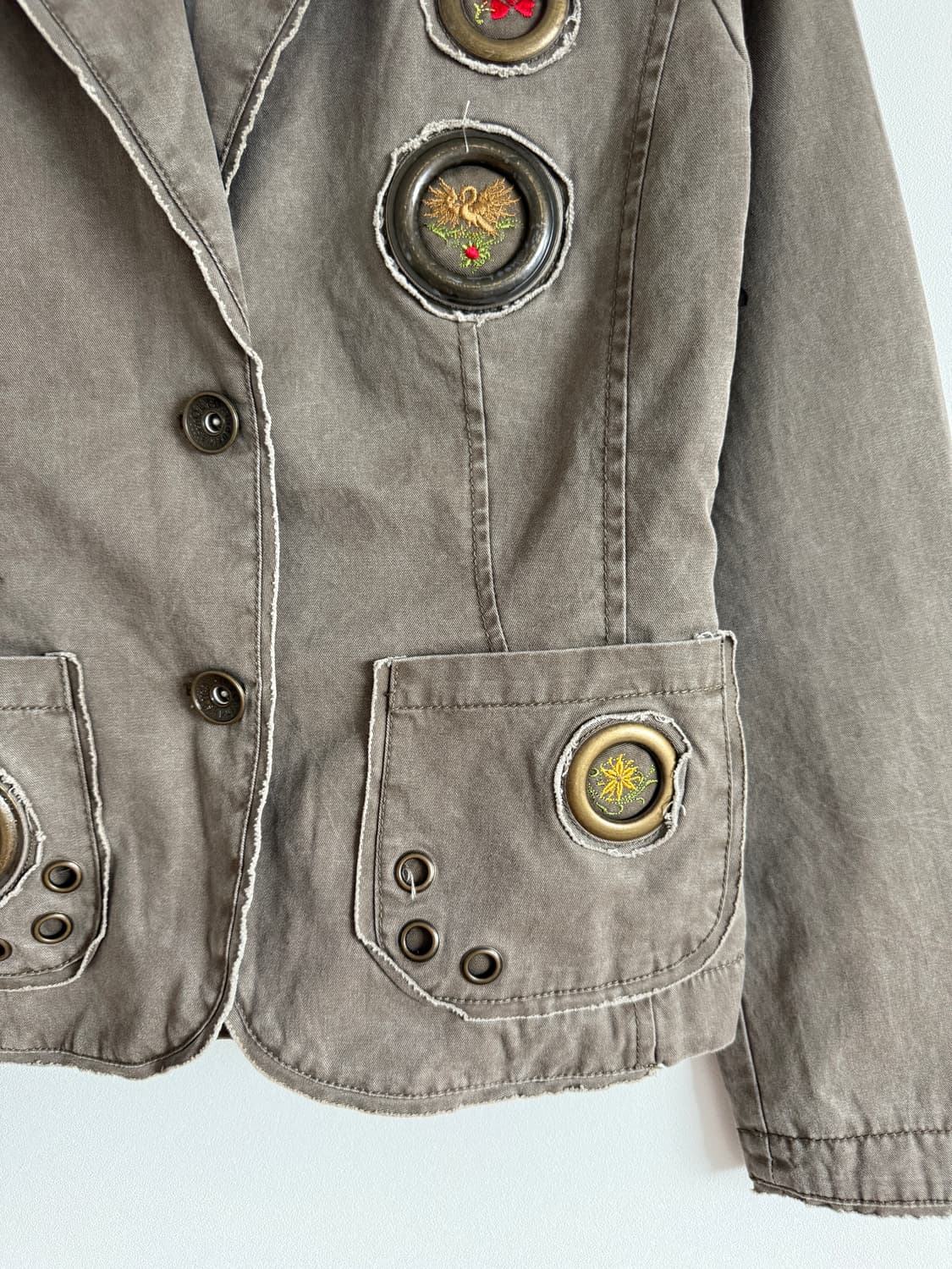 Pre owned Y2K 워싱 코튼 자켓(택 달린 제품) 상품이미지3