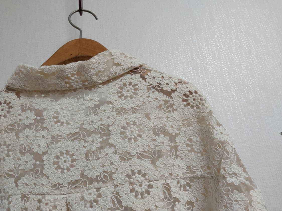 Covergirl 100%면레이스 코트 햅버형 미착 6 상품이미지7