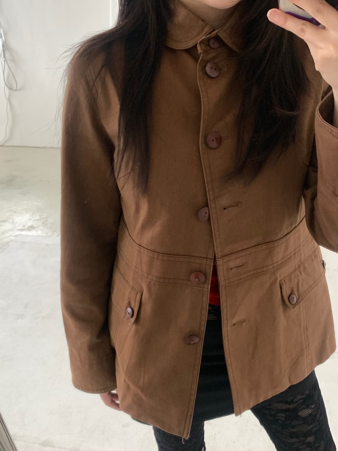 round collar cotton jacket 상품이미지3