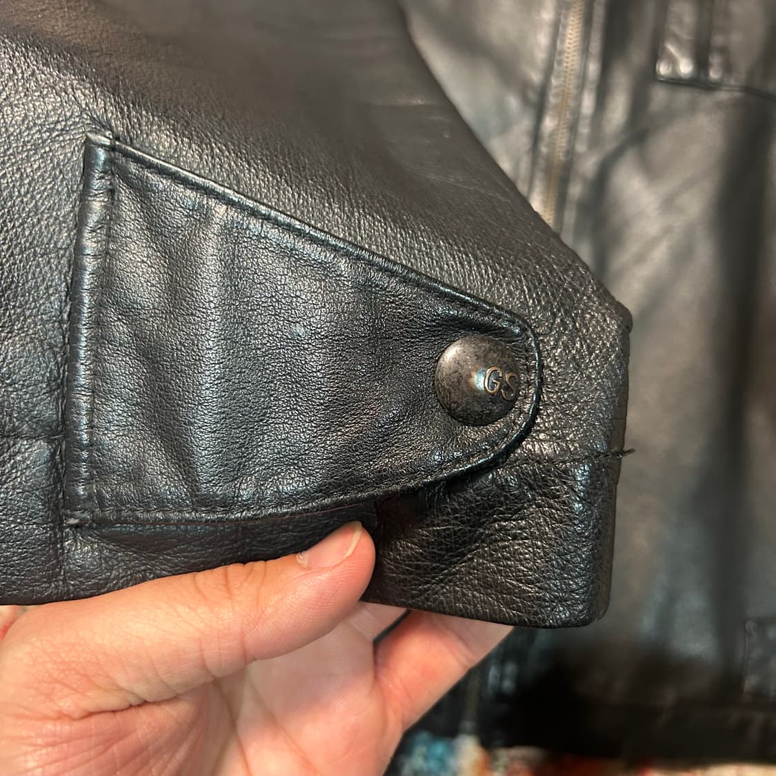 [L] 지스타 로우 싱글 레더자켓 상품이미지4