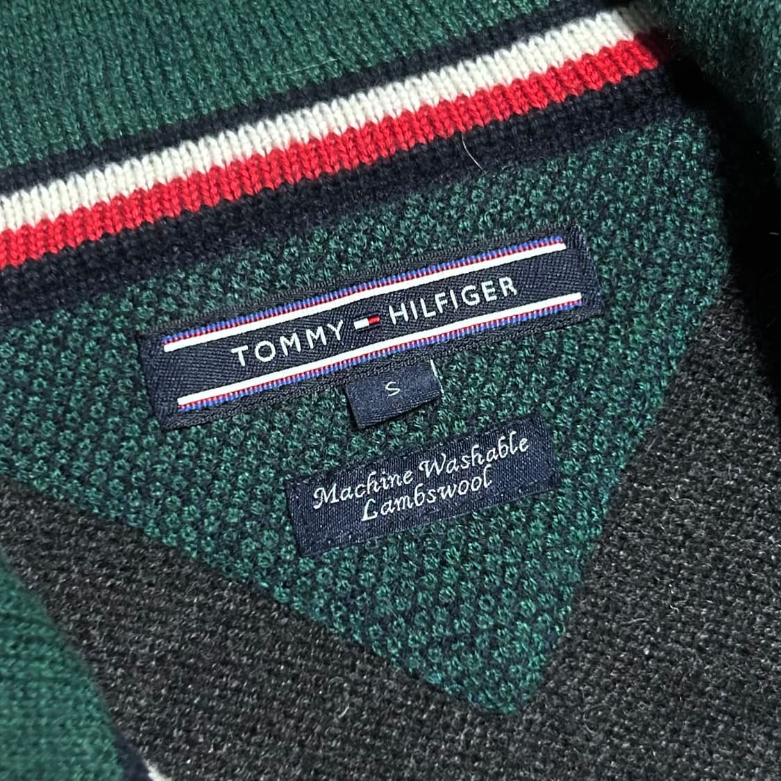 [M] Tommy 타미힐피거 울 다크그레이 집업 니트 상품이미지4