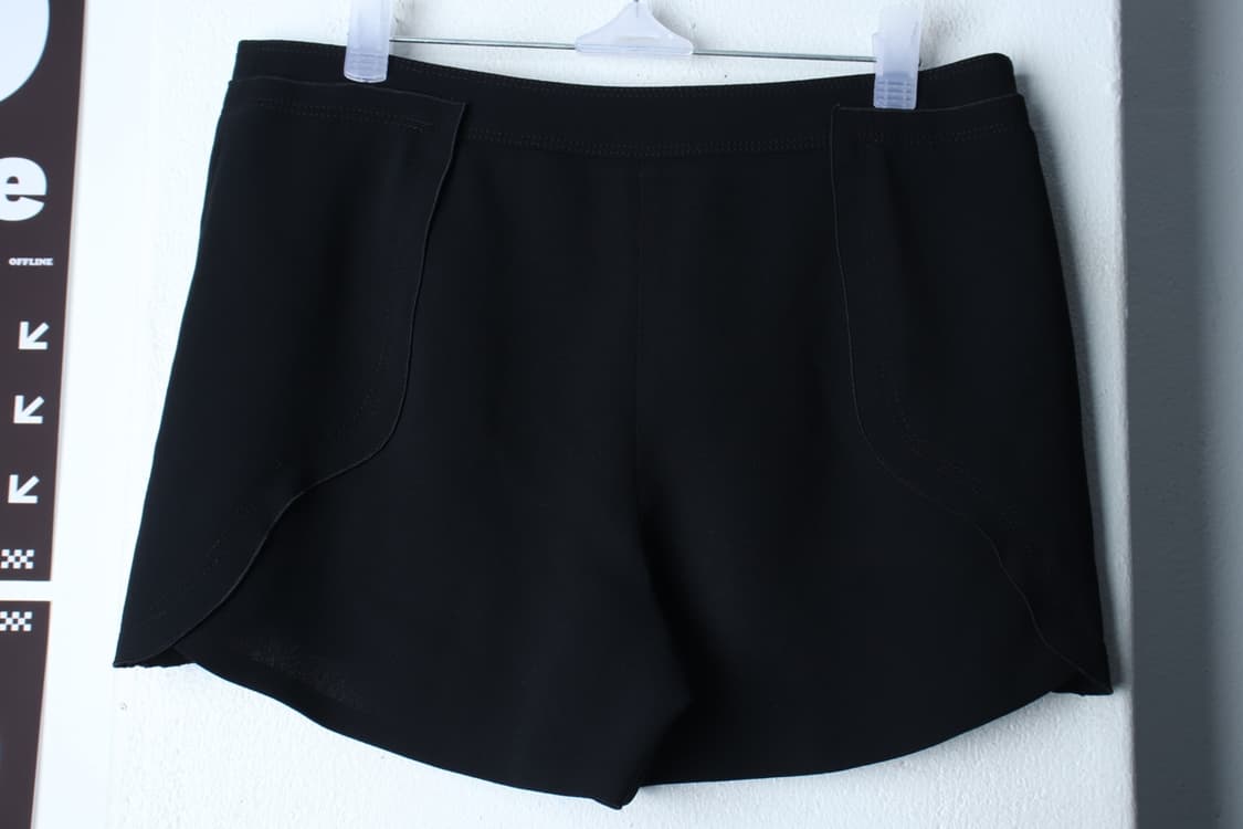 W(L) 오즈세컨 반바지 팬츠 한섬 블랙 폴리 숏-P9945 상품이미지3