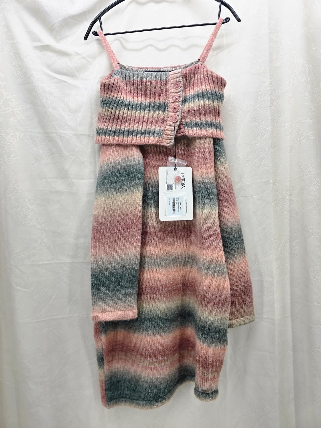 RMTCRW 그라데이션 니트 드레스 S 핑크 상품이미지1