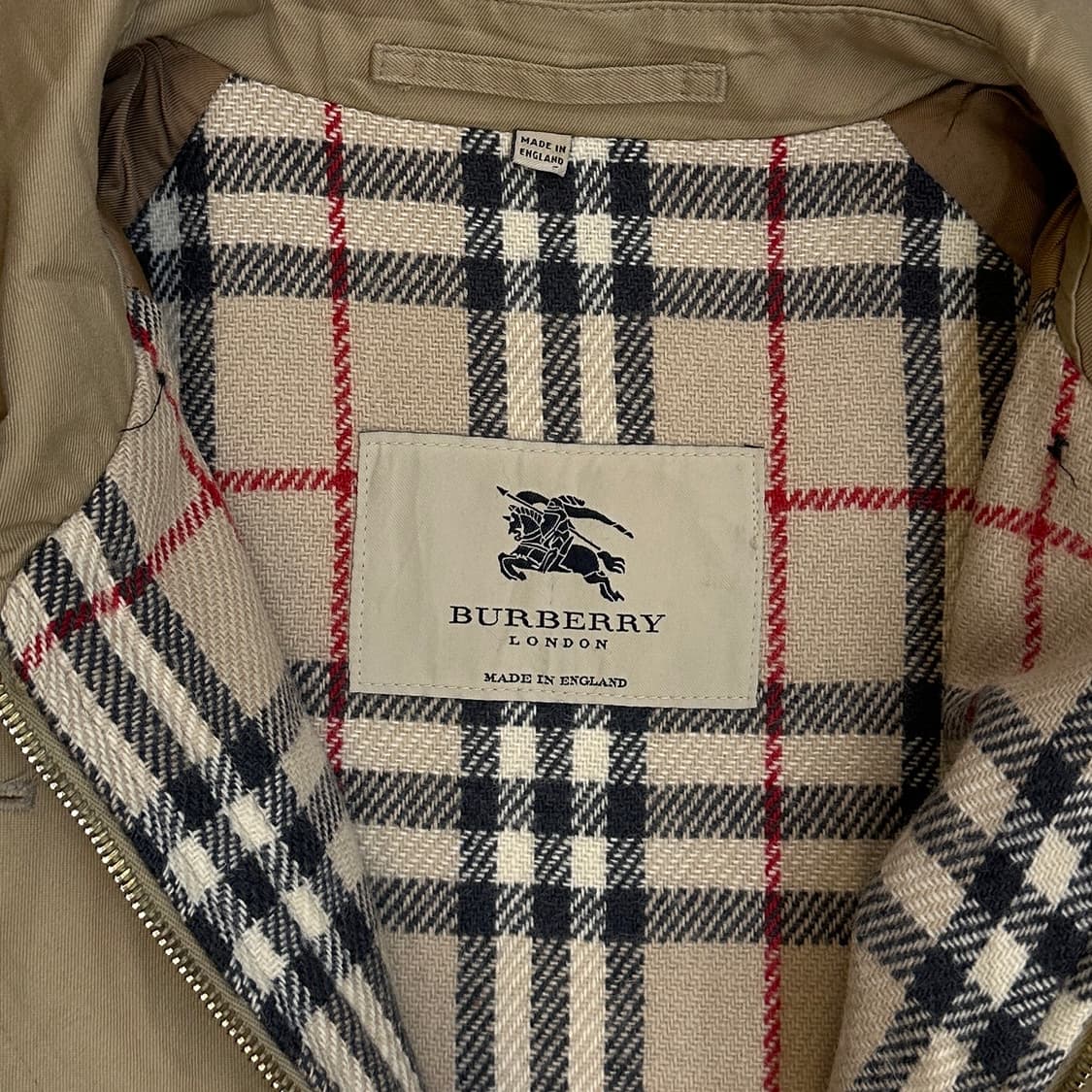 버버리 싱글 집업 코트 상품이미지3