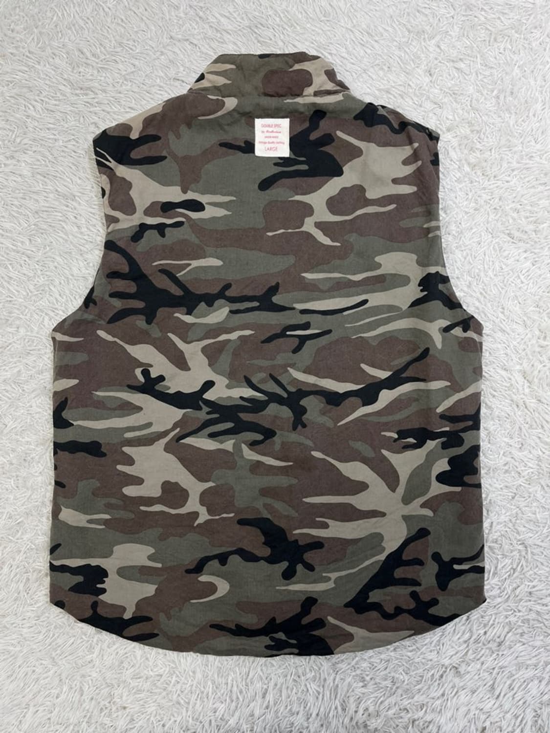 빈티지 카모플라쥬 퀼팅 조끼/#2858 상품이미지2
