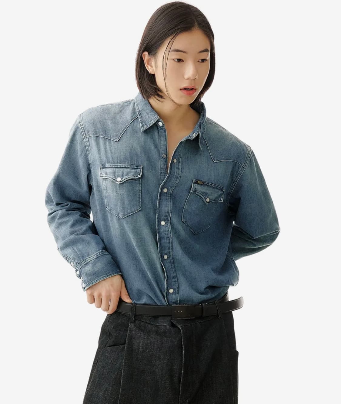 폴로랄프로렌 클래식 핏 웨스턴 셔츠 M 상품이미지2