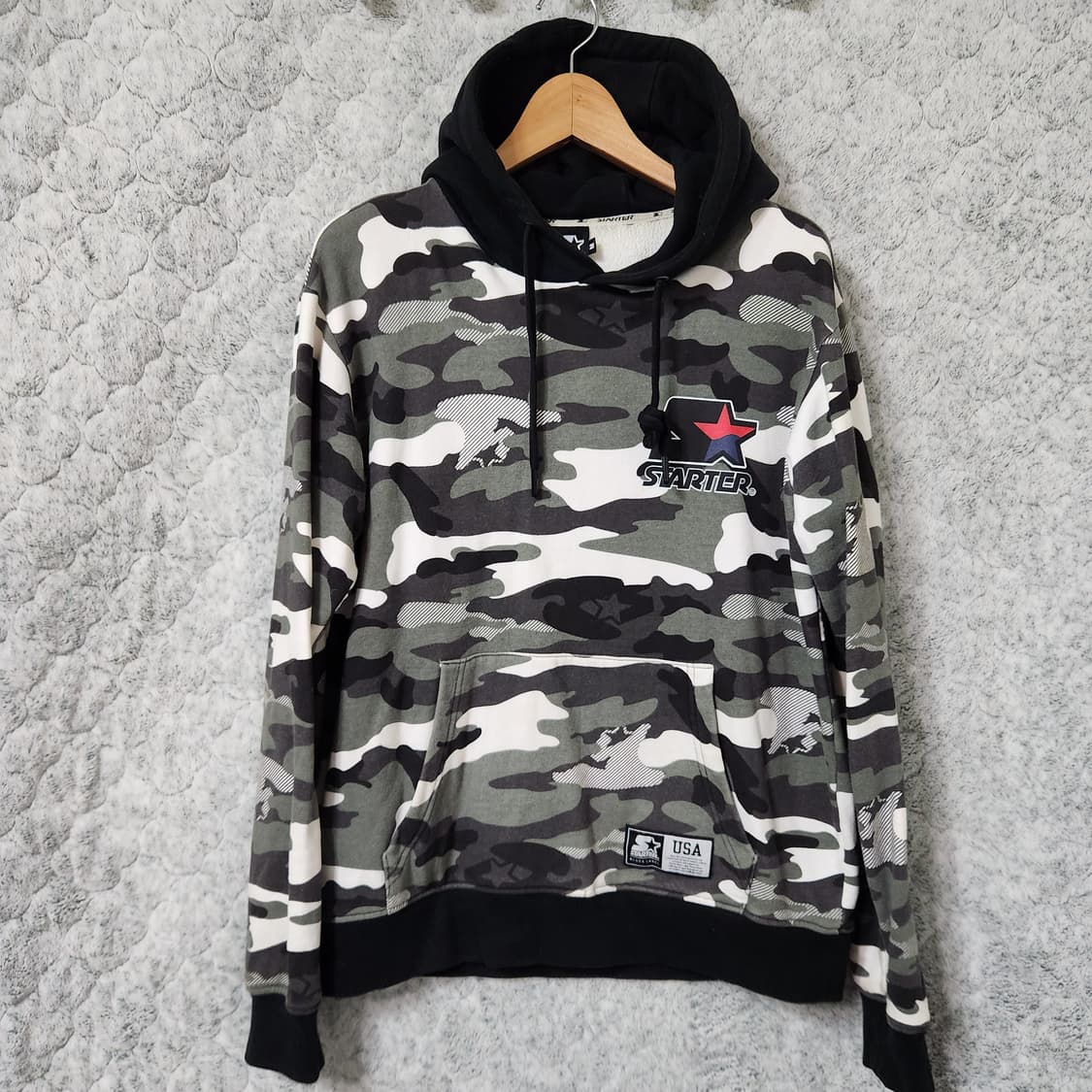 H400 [100] 스타터 카모 만국기 후드 티셔츠 상품이미지1