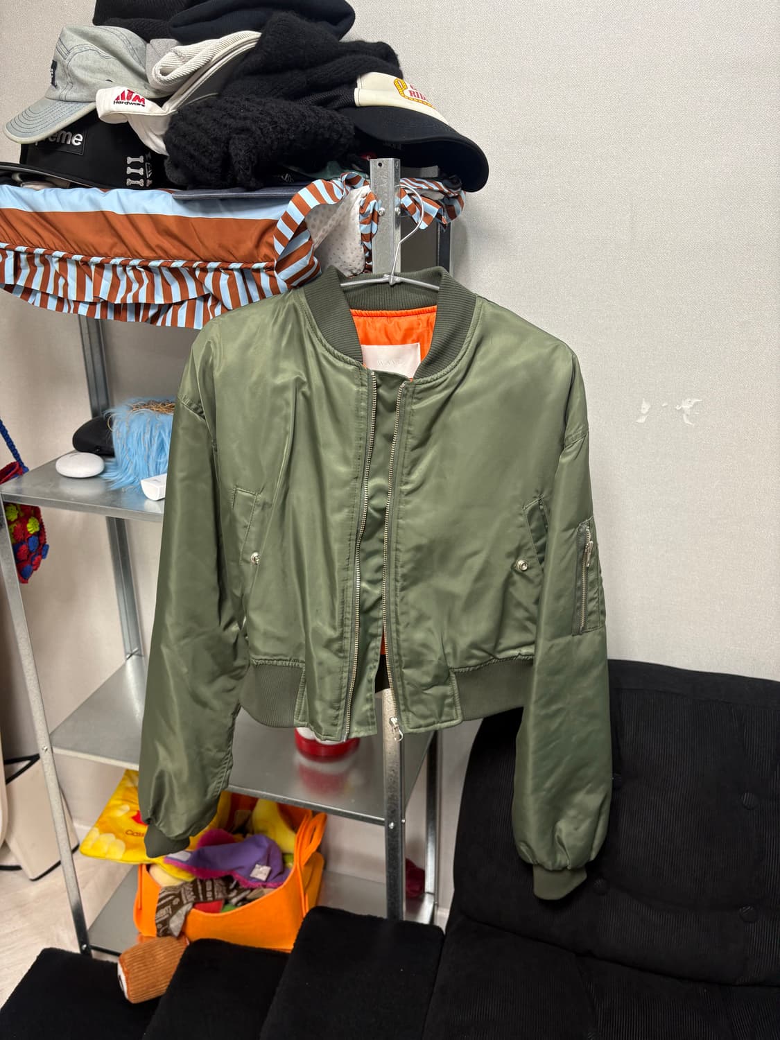 크롭 항공 점퍼자켓 상품이미지1