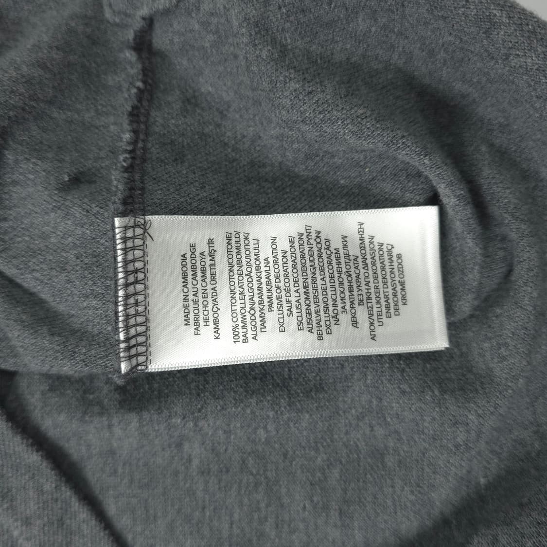 폴로 랄프로렌커스텀 슬림핏 코튼 반팔카라티 그레이 (L) 상품이미지5