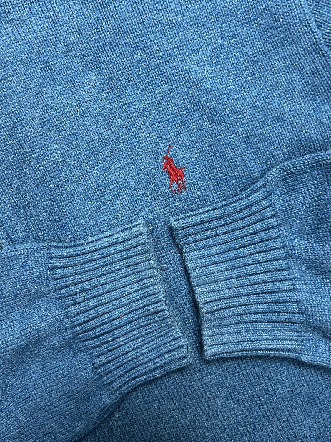 폴로 랄프로렌 블루 니트 하프집업 2XL 상품이미지6