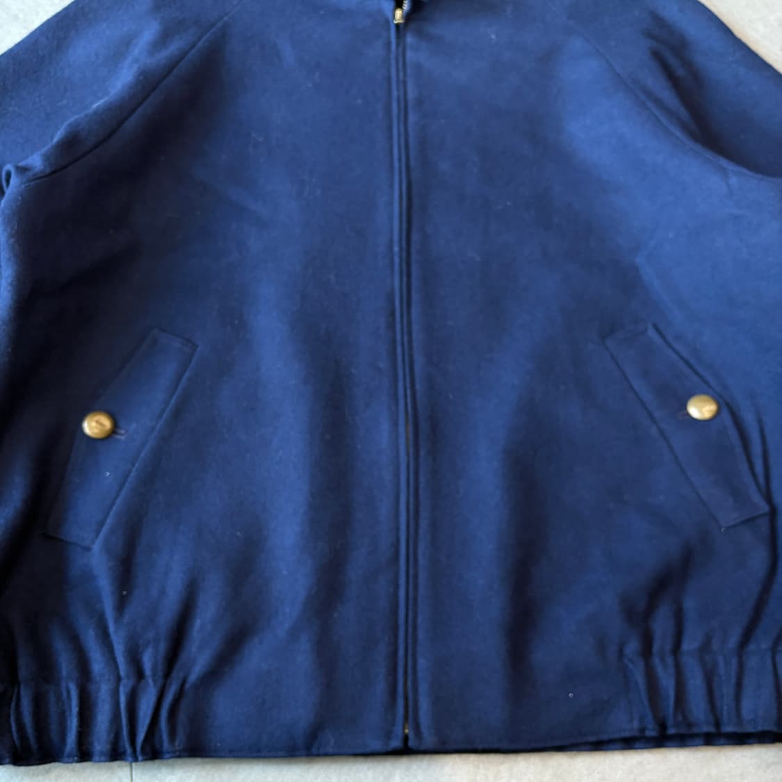 90s Pendleton 90년대 미국 생산 펜들턴 네이비 울 블루종 자 상품이미지6