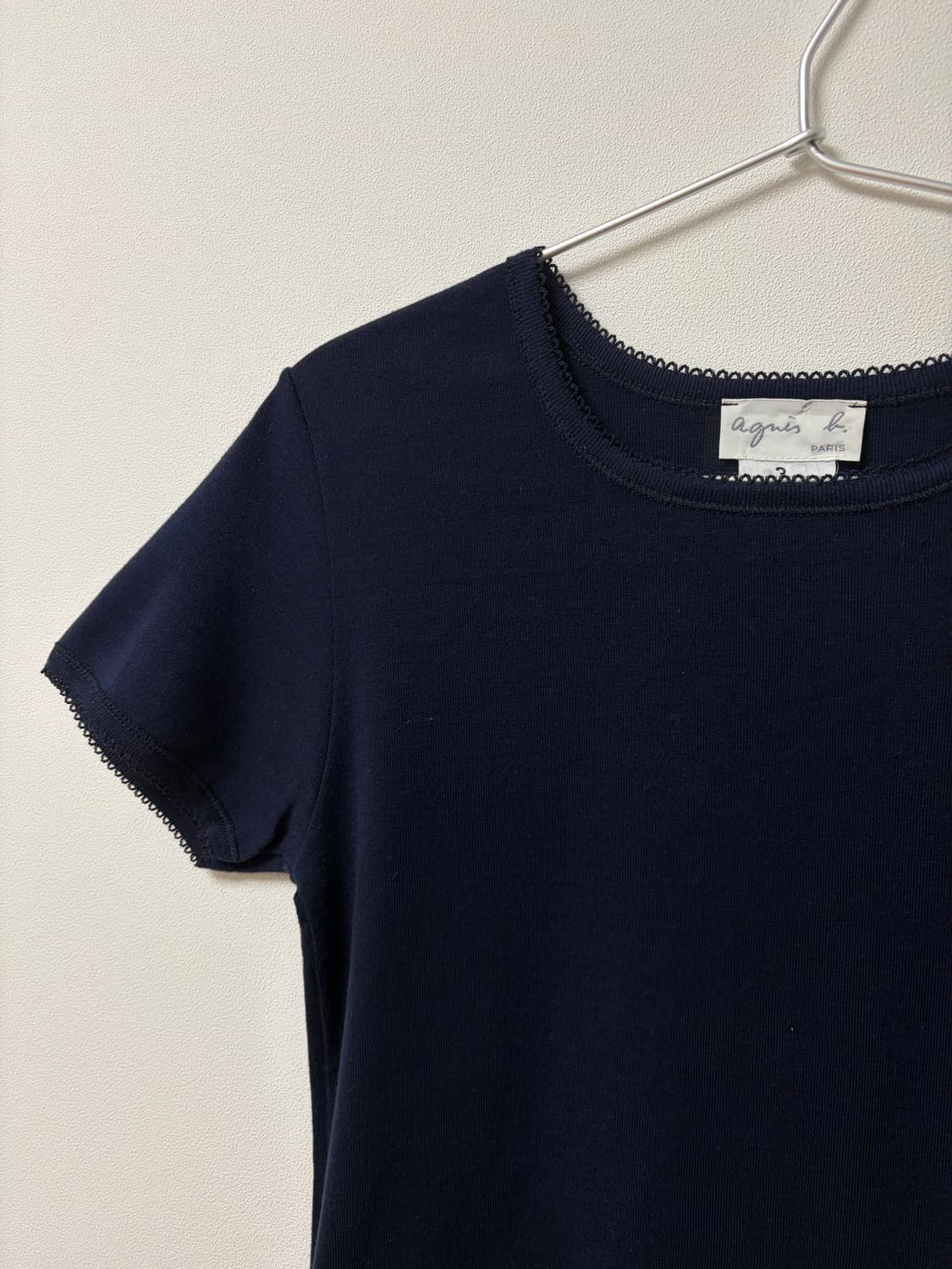 아네스베 레이스 반팔 면니트 made in france 상품이미지3