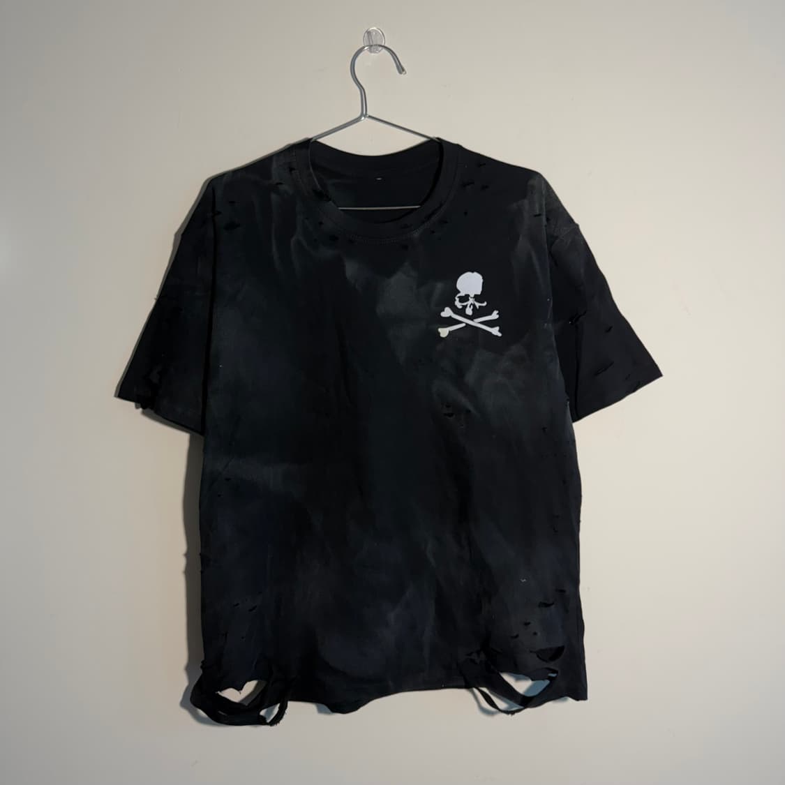 빈티지 스켈레톤 디스트로이드 워싱 반팔티  상품이미지2