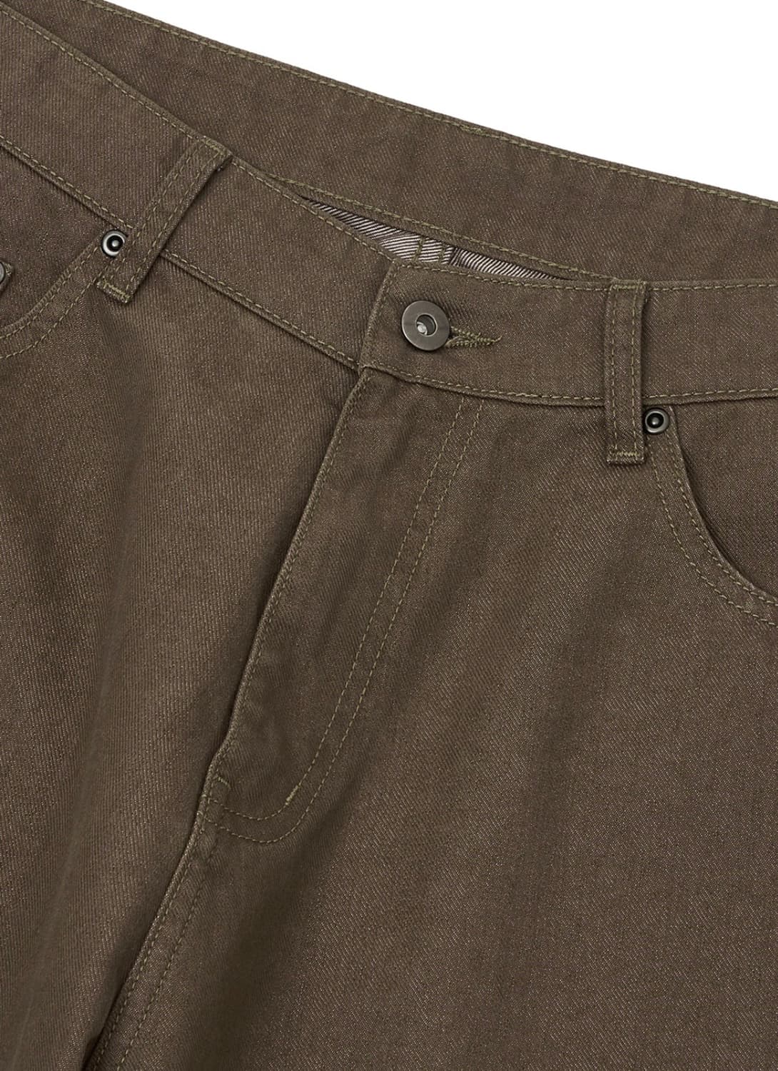 소셜 그래픽 와이드 데님_브라운 XL (인템포무드) 상품이미지5