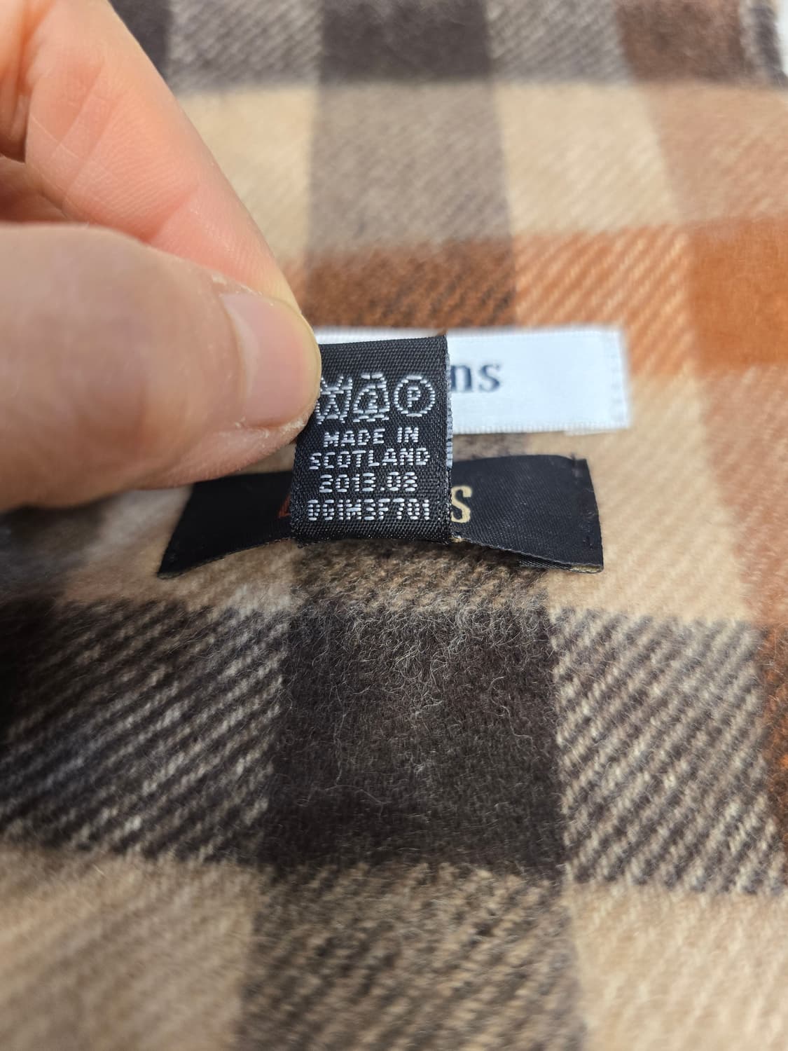 코치 남여공용 울 실크 혼방 머플러 겸 숄 상품이미지6