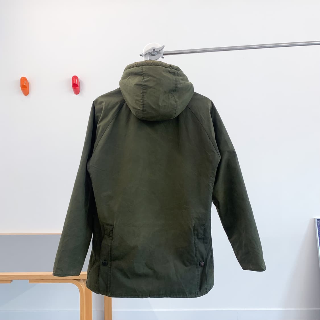 '바버' 비데일 후드 왁스 자켓 '38' 상품이미지3