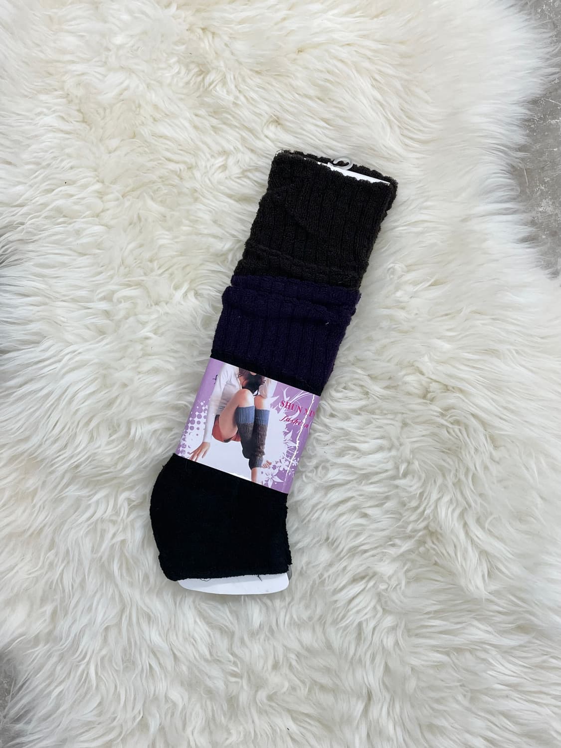 JPN 울 패턴 레그워머 상품이미지1