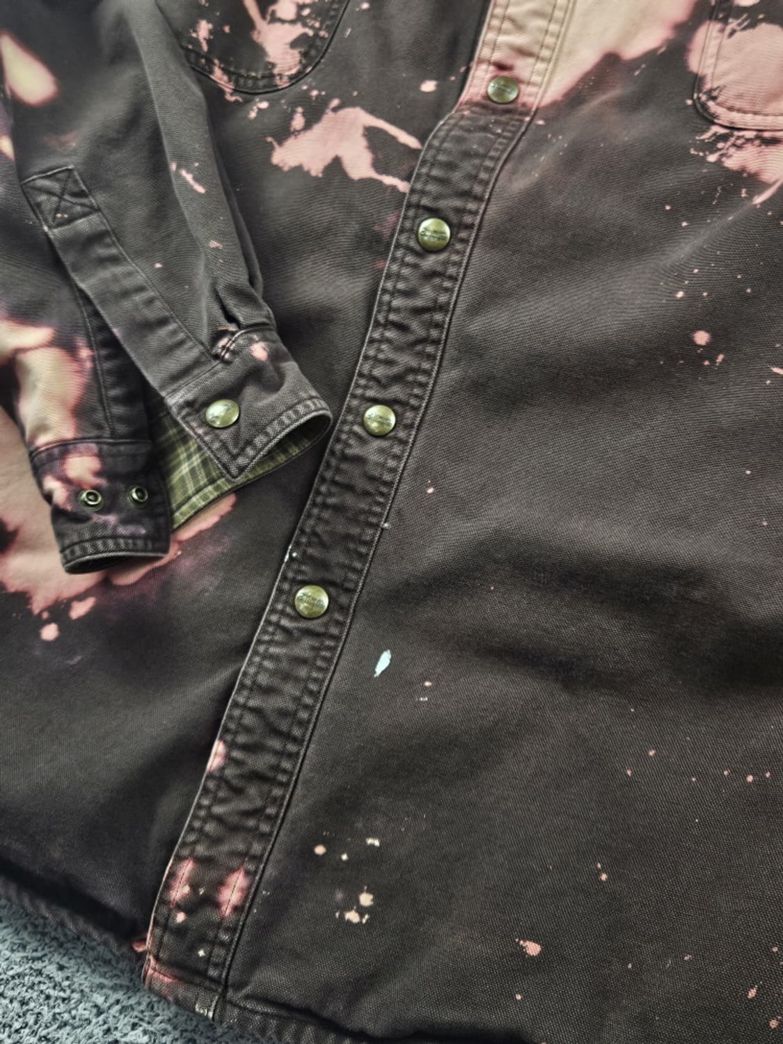 칼하트 다잉 워시드 커스텀 워크 셔츠 자켓 ( 2XL ) / 10584 상품이미지6