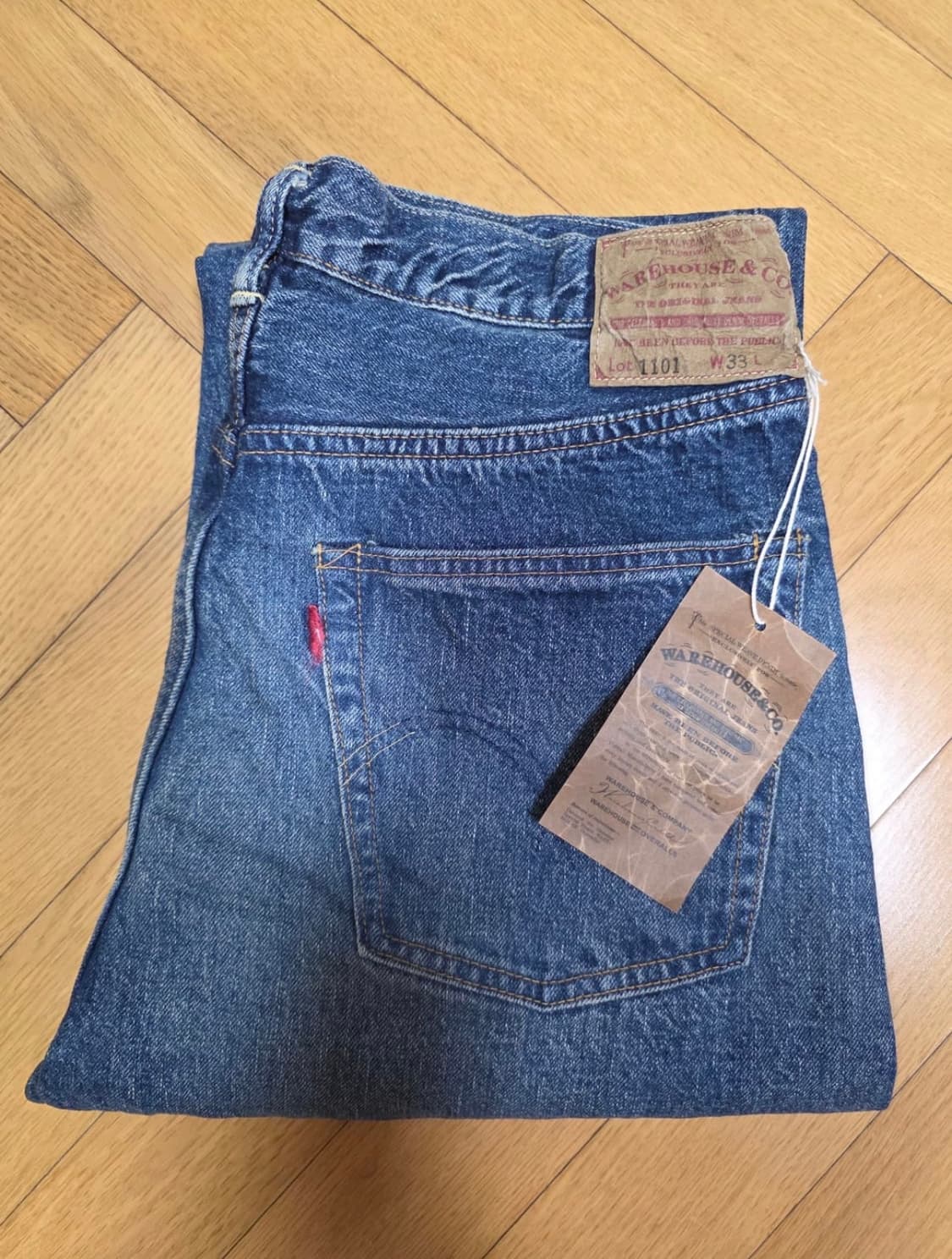 웨어하우스 1101 미디움워시 33사이즈 상품이미지1