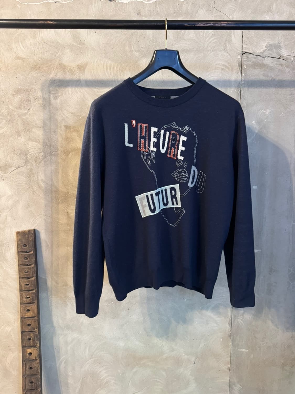 타임옴므 그래픽 니트 100 상품이미지10