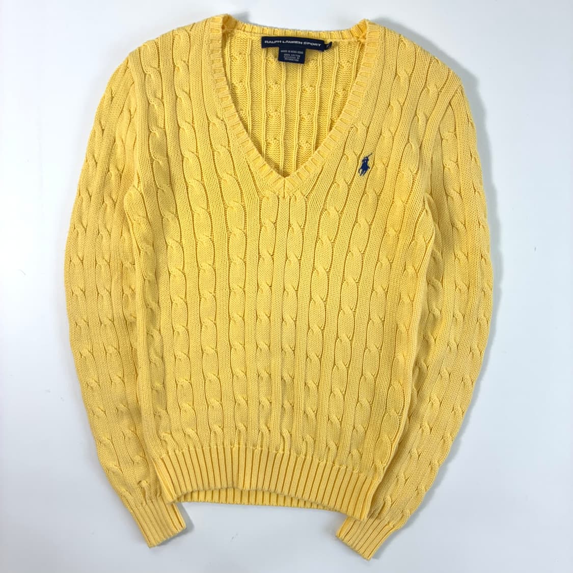 Polo 폴로 랄프로렌 우먼스 옐로우 케이블 니트 상품이미지2