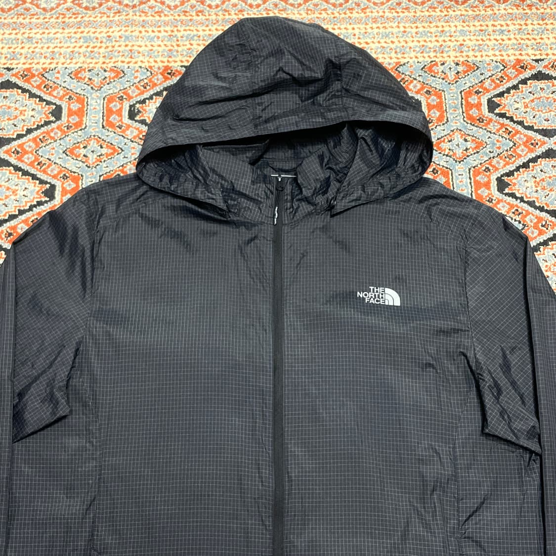 노스페이스 블랙 체크 경량 바람막이 자켓 남성2XL 상품이미지2