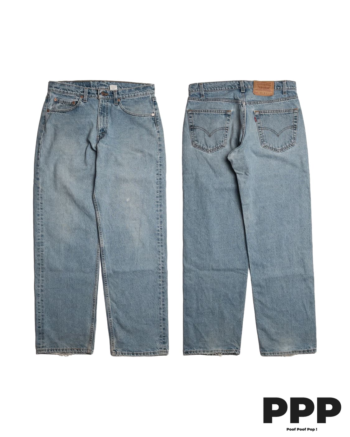 90's 미제 리바이스 565 루즈 핏 와이드 레그 32x32 상품이미지3