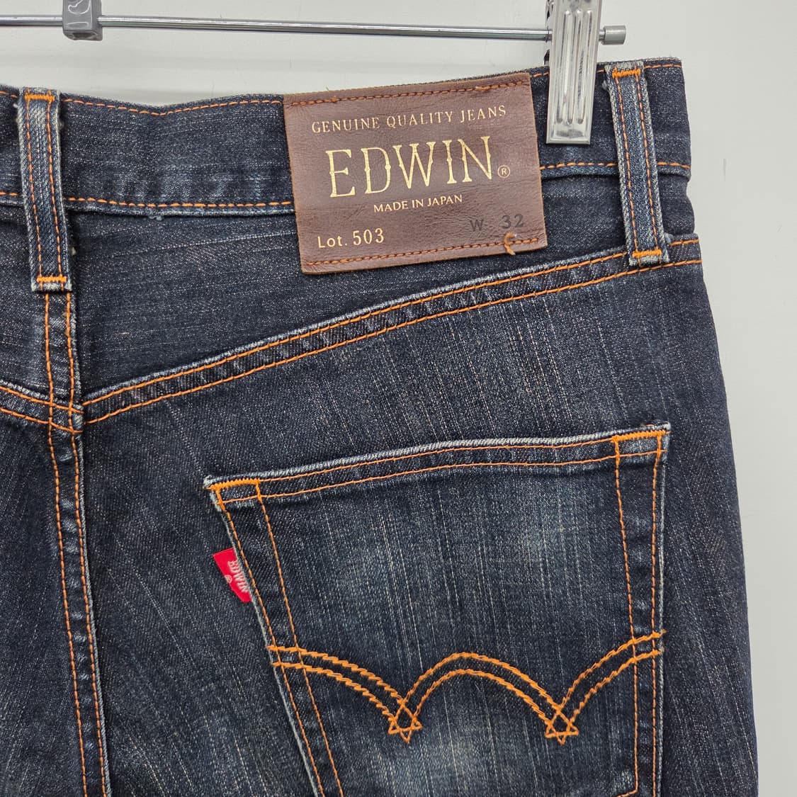 에드윈 진청 데님 청바지 허리32인치 상품이미지5
