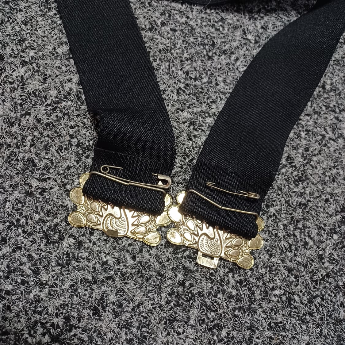 빈티지 공작새 장식  벨트 블랙 상품이미지2