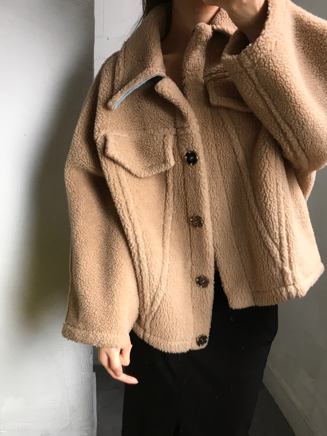 Off-White 오프화이트 베어 시어링 트랙자켓 상품이미지1