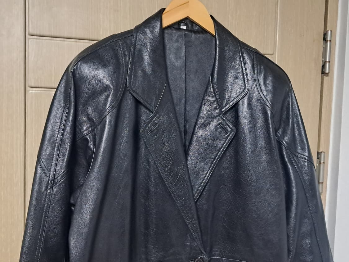 빈티지 천연 양가죽 롱자켓 가죽 코트 상품이미지3