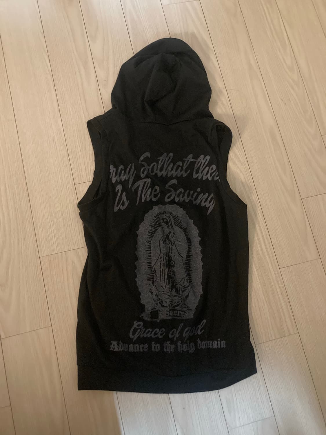 back printing vest zipup 상품이미지1