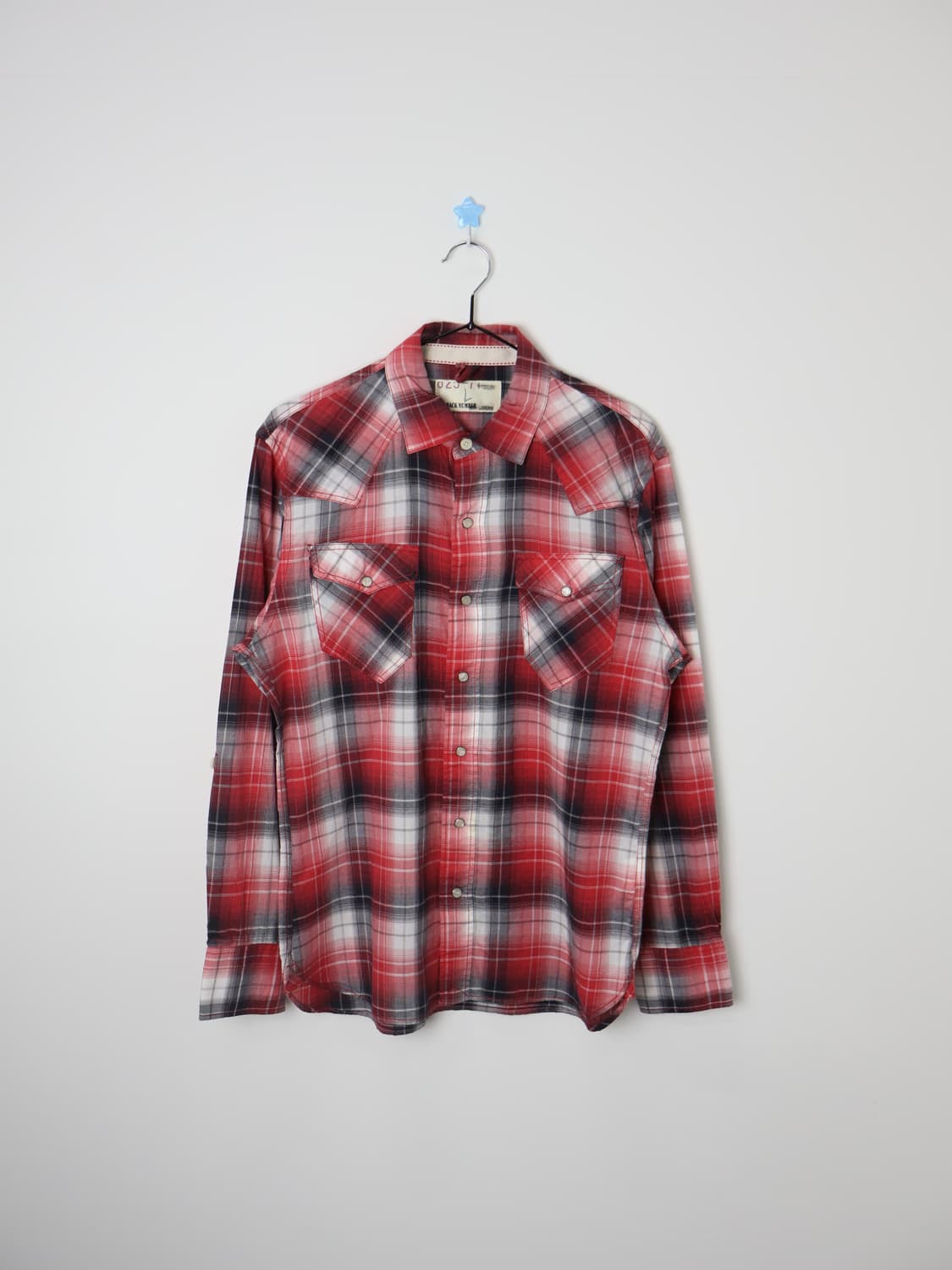 Back Number Western Plaid Shirt 상품이미지1