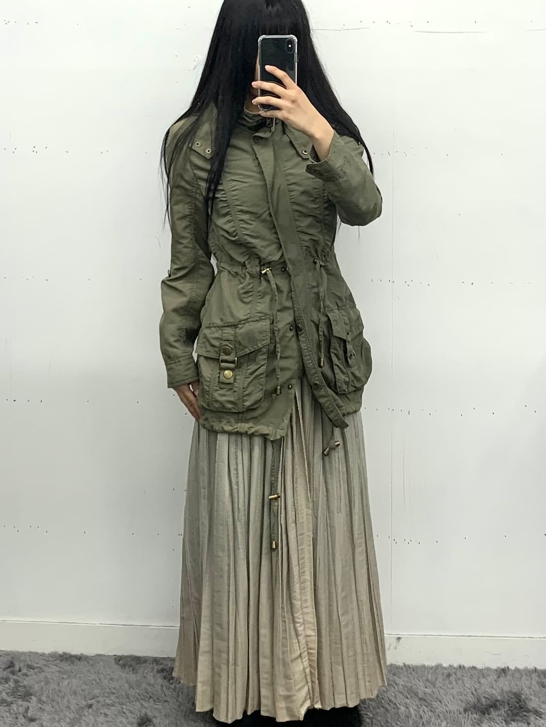 재패니즈 디테일 모리 롱스커트 상품이미지3