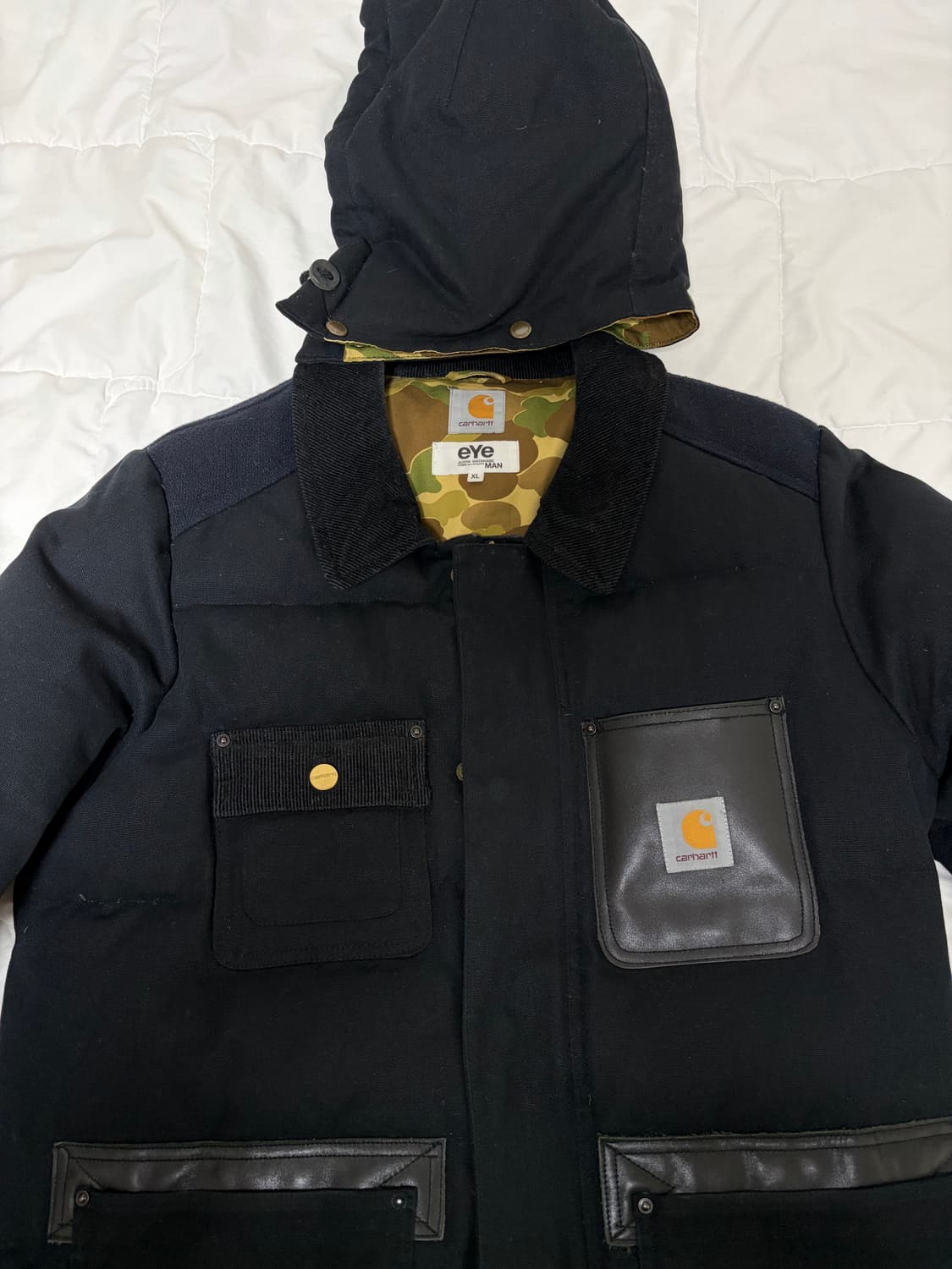 <아카이브>준야와타나베 칼하트 다운 워크 자켓(XL) 상품이미지5