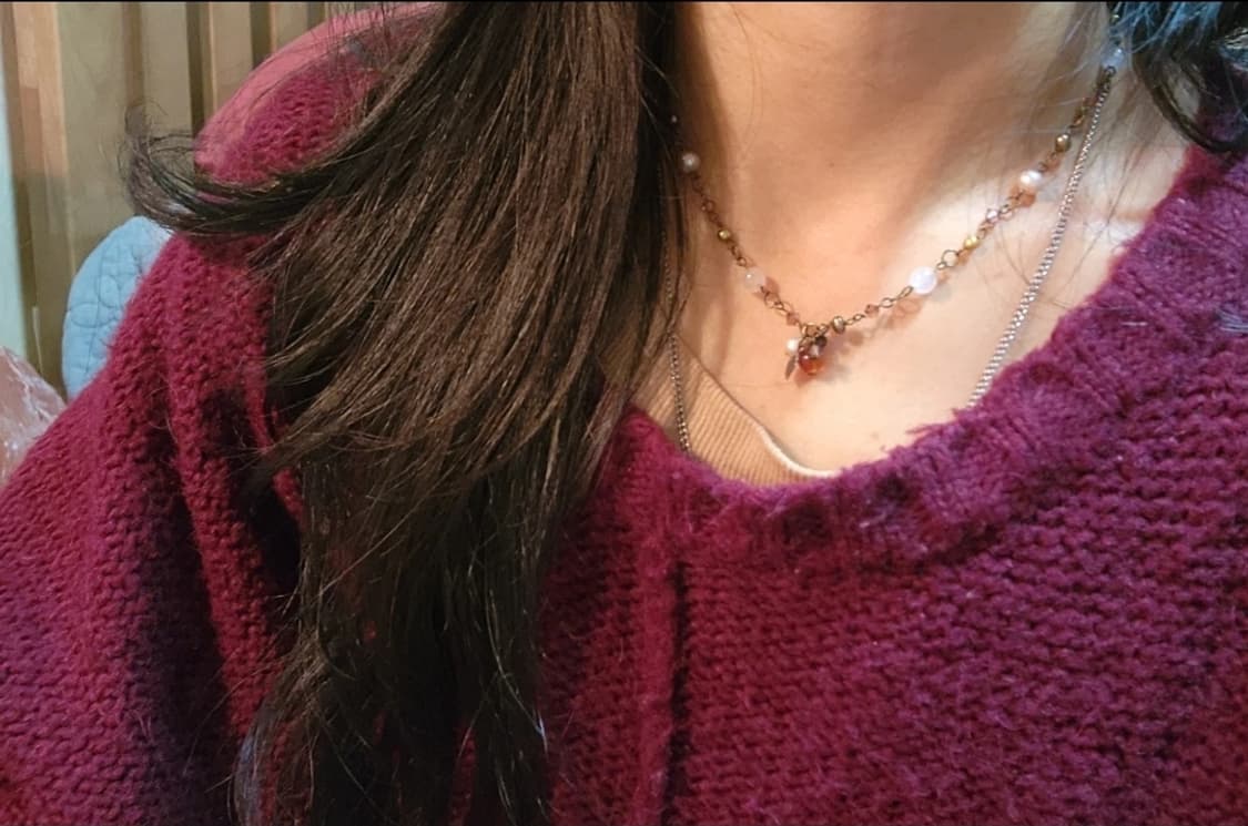 수공예 진주 원석 목걸이 상품이미지7