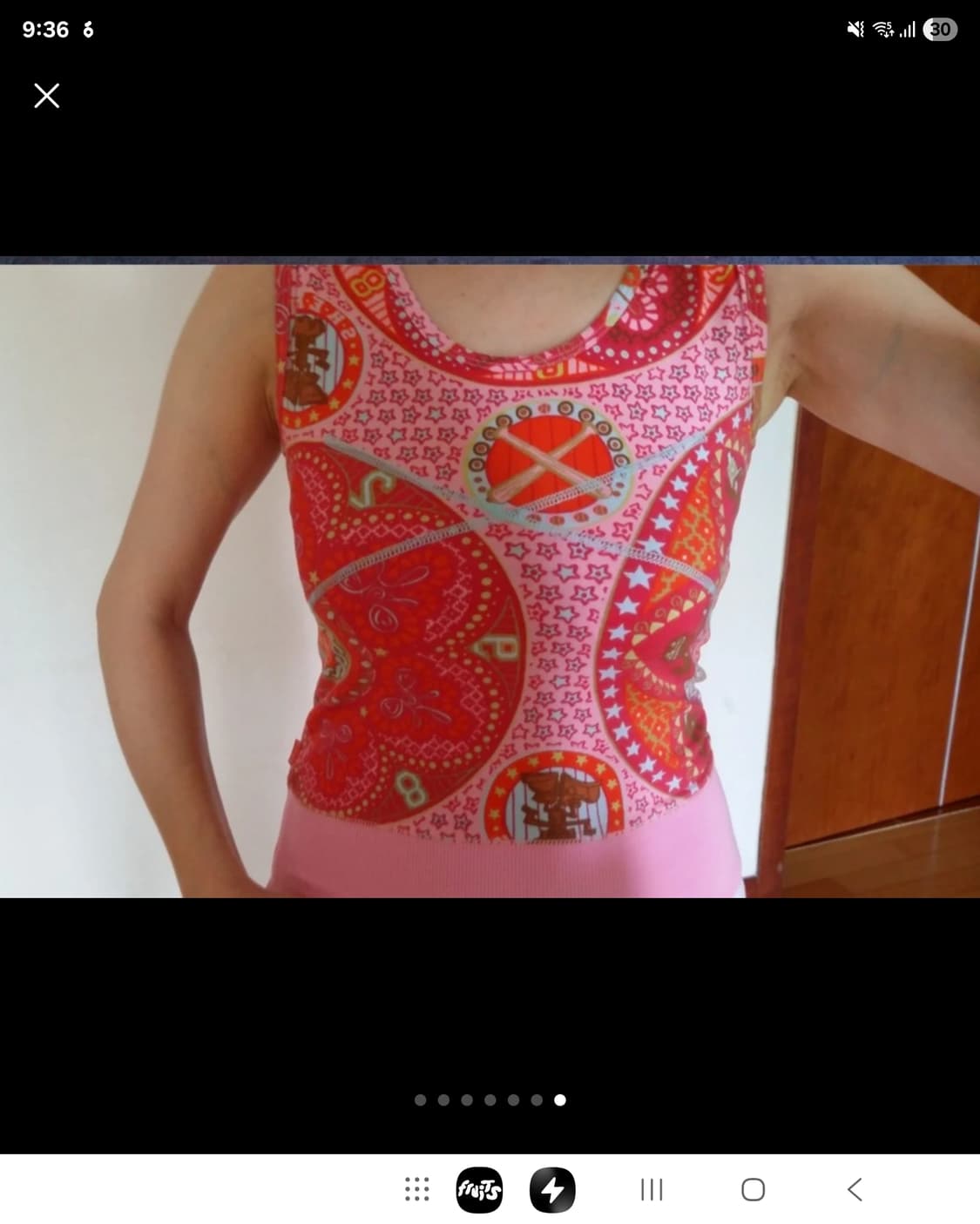 오일릴리 핑크 나시 티셨 상품이미지6