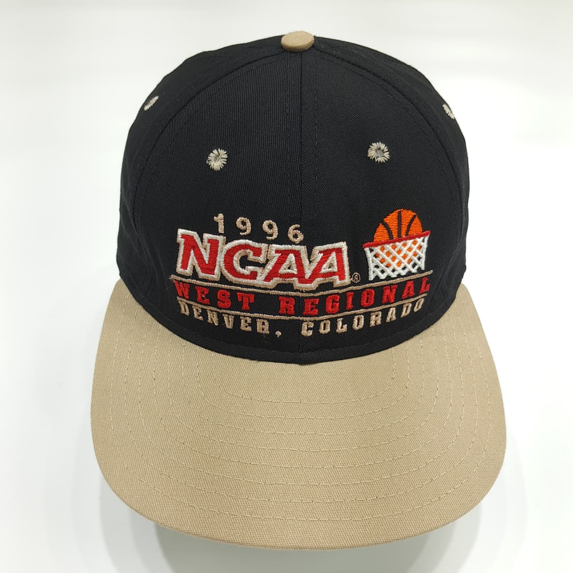 USA Made 90s NCAA 바스켓볼 투톤 볼캡 P1577 상품이미지3