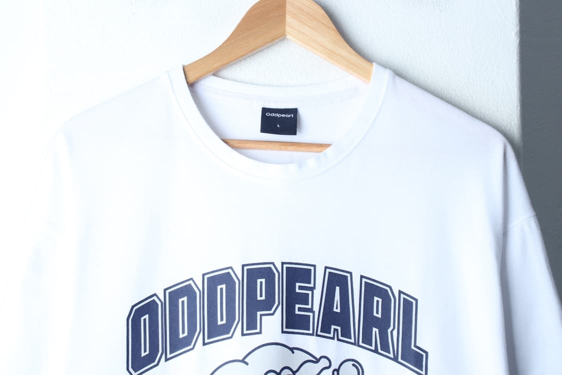 (L-XL) 오드펄 반팔 티셔츠 조개프린팅 화이트 올드스쿨-H33502 상품이미지3