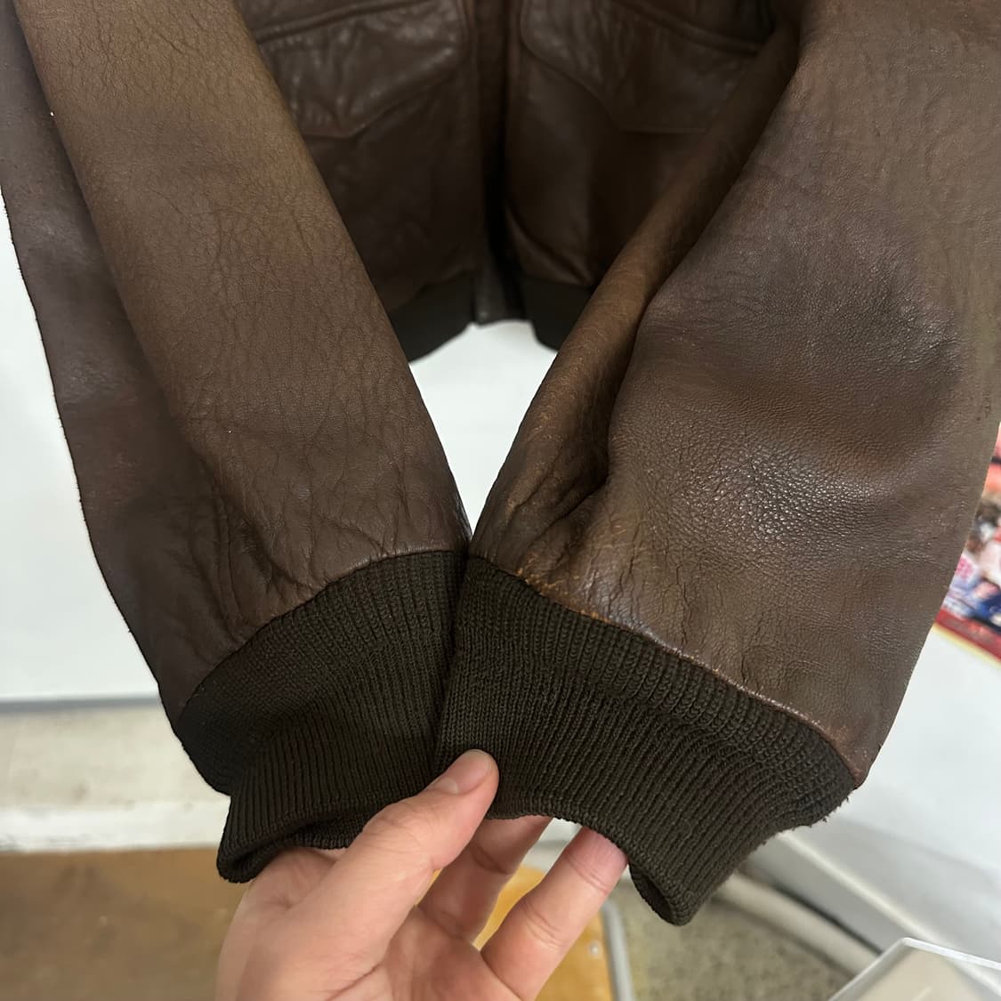 80’s 아비렉스 A-2 레더자켓 (Made in USA) 상품이미지2