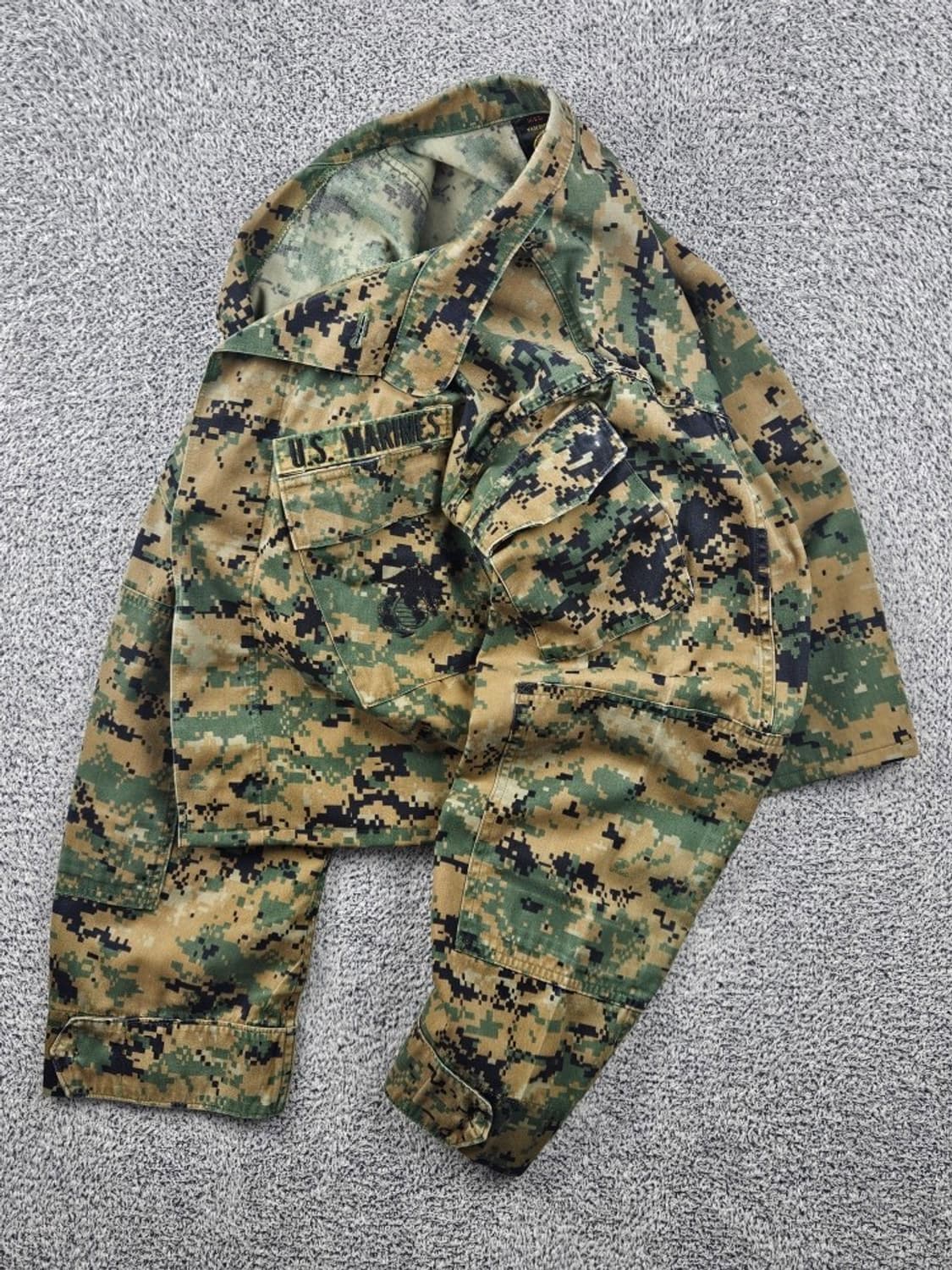 US 마린 USMC 크롭 커스텀 필드 셔츠 ( M ) / 11625 상품이미지3